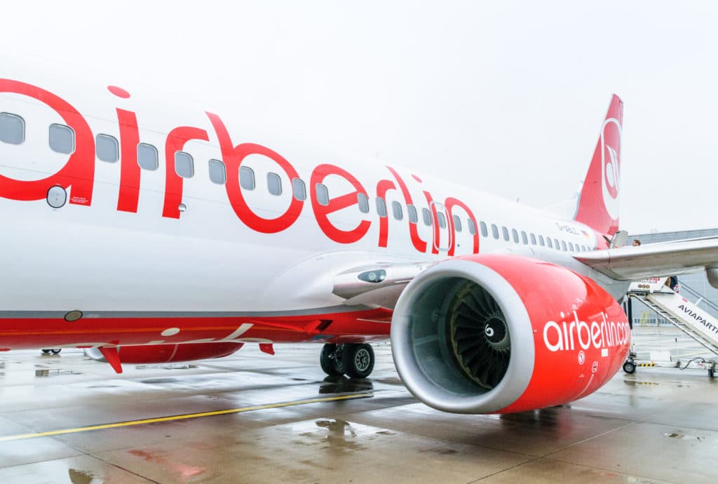 エアベルリンの飛行機
