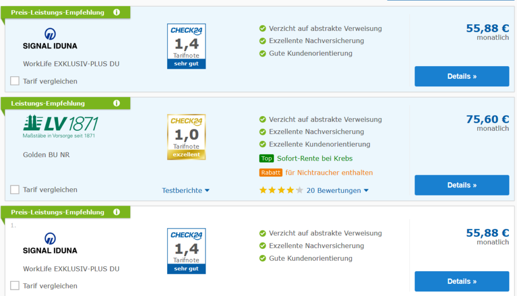 就業不能保険 各社比較