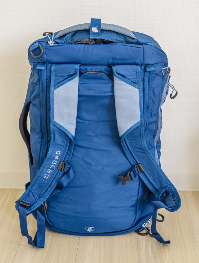 オスプレー ダッフルバック 快適な肩紐