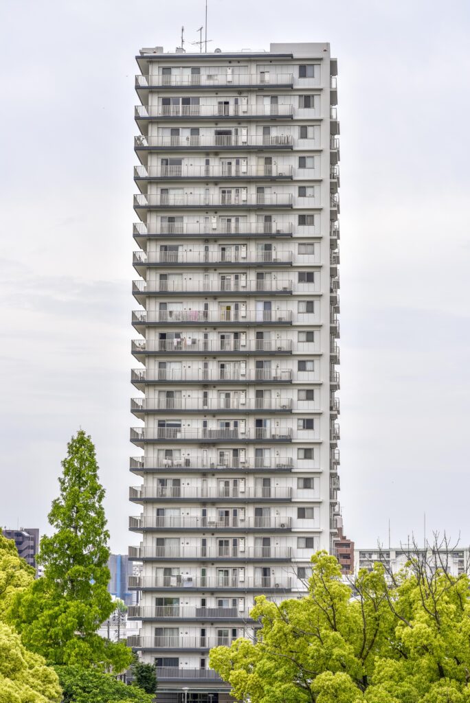 高層マンション。