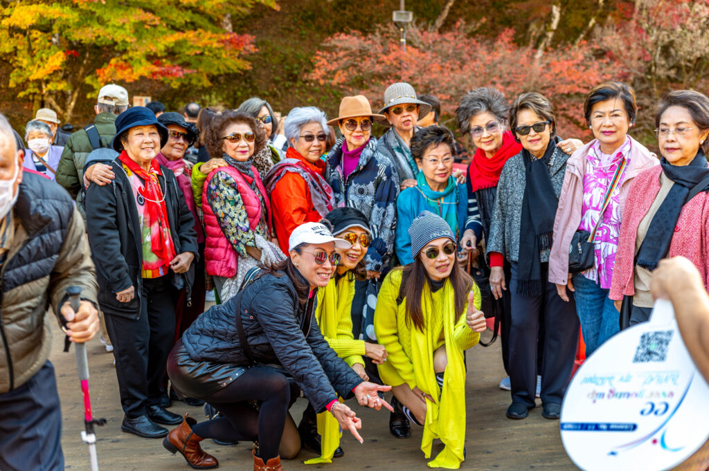 香嵐渓を訪れたタイ人観光客
