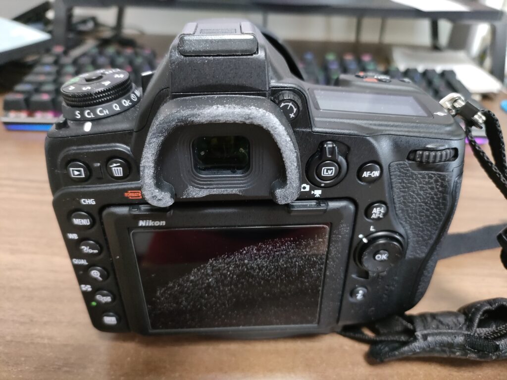 塩をふいたカメラ