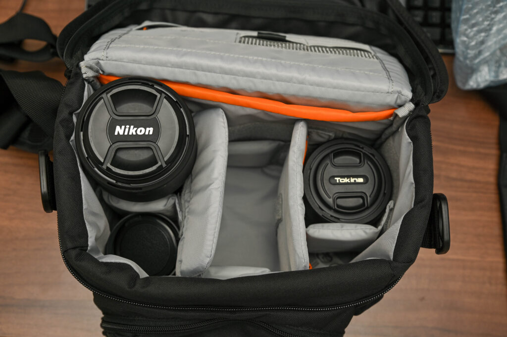 レンズを詰めたロープロ ノバ180AW II