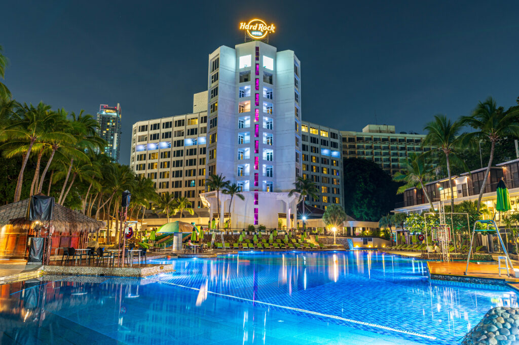 ハードロックホテルパタヤ　夜景 