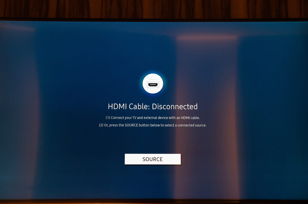 故障してテレビ