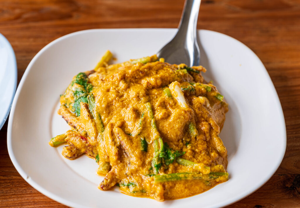 蟹のカレー炒め（から無し）