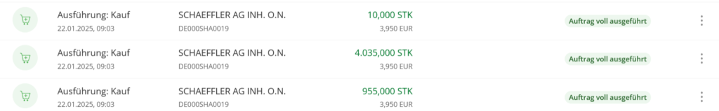 schäffler 株購入