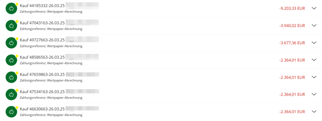 USA株　買いオーダー