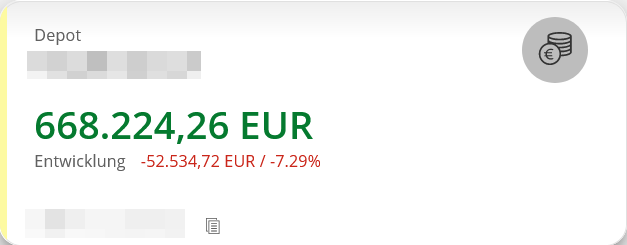 投資口座　時価