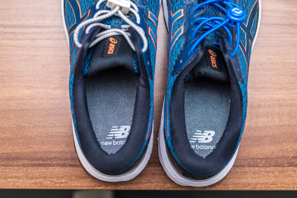 ランニングシューズと中敷き