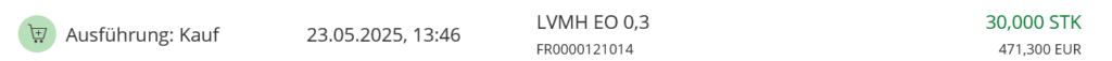 LVMH 追い買い