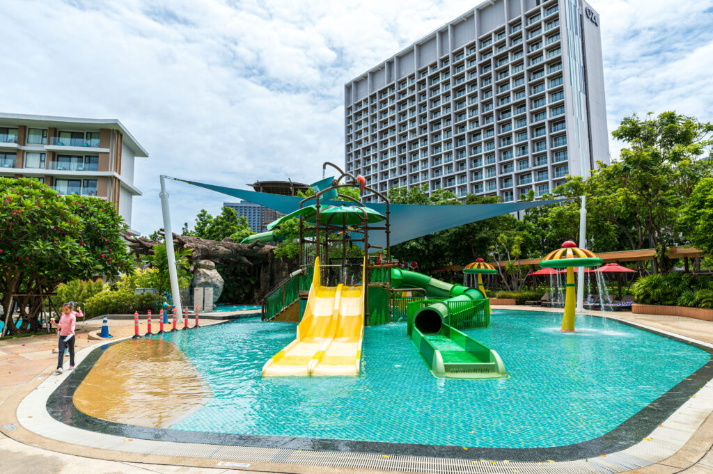 子供用のでかいプール